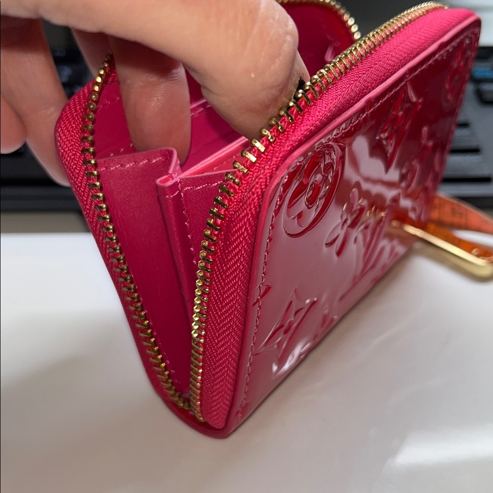 Fuchsia Embossed Compact Wallet - Picture 5 of 6